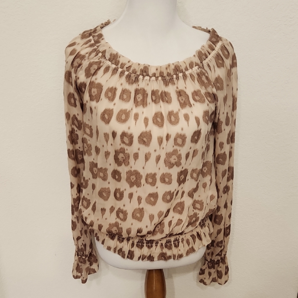 Rachel Zoe Sheer Silk Blend Top